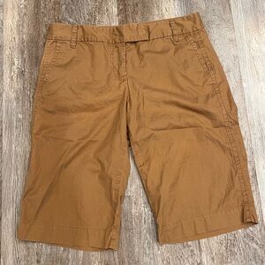 J. Crew Weathered Chino Classic Twill City Fit Bermuda Shorts 4 Cotton Soft